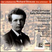 Strauss, the Unknown, Vol. 3: Early Symphonies - Karl Anton Rickenbacher (conductor)