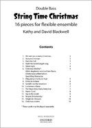 String Time Christmas: 16 Pieces for Flexible Ensemble - Double Bass Book