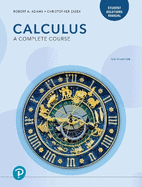 Student Solutions Manual for Calculus: a Complete Course