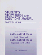 Student Solutions Manual for Mathematical Ideas, Expanded Edition - Miller, Charles D., and Heeren, Vern E., and Hornsby, John