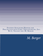Student Solutions Manual for Precalculus with Early Trigonometry, 2ed.
