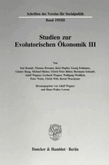 Studien Zur Evolutorischen Okonomik III: Evolutorische Mikro- Und Makrookonomik