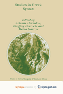 Studies in Greek Syntax
