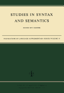 Studies in Syntax and Semantics