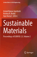 Sustainable Materials: Proceedings of EGRWSE-23, Volume 2