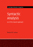 Syntactic Analysis: An Hpsg-Based Approach