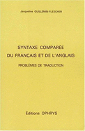 Syntaxe Comparee Du Francais Et De L'Anglais
