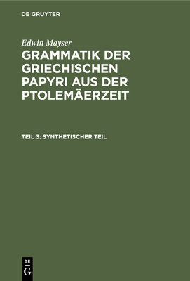 Synthetischer Teil - Mayser, Edwin