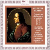 Tartini: Violin Concertos - Beatrice Antonioni (violin); Silvano Frontalini (conductor)