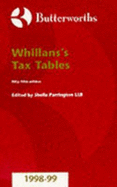 Tax Tables - Whillans, George, and Parrington, Sheila (Volume editor)