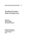 Teaching Literature: What Is Needed Now