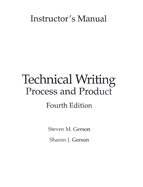 Technical Writing: Process and Product