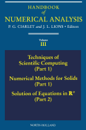 Techniques of Scientific Computing (Part 1) - Solution of Equations in Rn