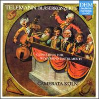 Telemann: Bl�serkonzerte - Anke Vogelsanger (violin); Anne R�hrig (violin); Camerata K�ln; Ghislaine Wauters-Zipperling (viola); Hajo Bab (viola);...