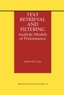 Text Retrieval and Filtering: Analytic Models of Performance