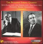 The Budapest String Quartet Plays Hindemith, Brahms, Shostakovich