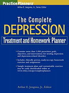The Complete Depression Treatment and Homework Planner