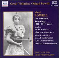 The Complete Recordings 1904-17, Vol. 1 - Arthur Loesser (piano); George Falkenstein (piano); Maud Powell (violin); Waldemar Liachowsky (piano);...