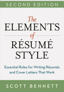 The Elements of Resume Style Softcover