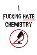 The I Fucking Hate Chemistry Graph Paper Notebook: For Chemistry Students
