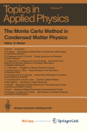 The Monte Carlo Method in Condensed Matter Physics