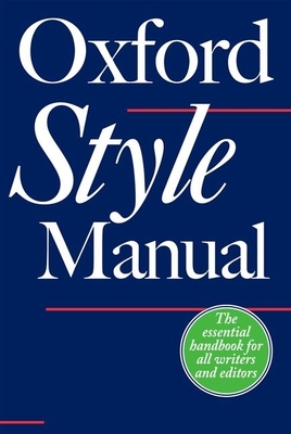 The Oxford Style Manual - Ritter, R M