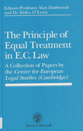 The Principle of Equal Treatment in EC Law
