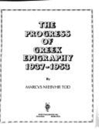 The Progress of Greek Epigraphy, 1937-1953