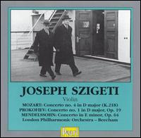The Szigeti/Beecham Recordings - Joseph Szigeti (violin); London Philharmonic Orchestra; Thomas Beecham (conductor)