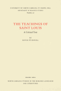 The Teachings of Saint Louis: A Critical Text
