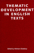 Thematic Development of English Texts