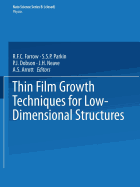 Thin Film Growth Techniques for Low-Dimensional Structures