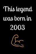 This legend was born in 2003