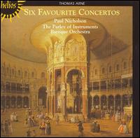 Thomas Arne: Six Favourite Concertos - Paul Nicholson (keyboards); Parley of Instruments Baroque Orchestra