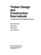 Timber Design & Construction Sourcebook - Goetz, Karl-Heinz