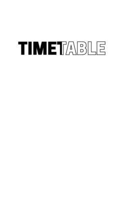Timetable - Most, John, and Pletsch, Martin