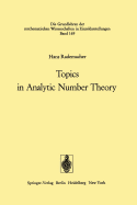 Topics in Analytic Number Theory