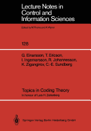 Topics in Coding Theory: In Honour of Lars H. Zetterberg