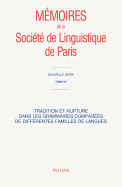 Tradition Et Rupture Dans Les Grammaires Comparees de Differentes Familles de Langues