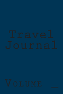 Travel Journal: Blue Cover