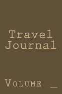 Travel Journal: Brown and Tan Cover