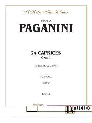 Twenty-Four Caprices, Op. 1: Transcribed for Viola Solo - Paganini, Niccol� (Composer)