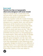 Twenty Two Tips on Typography
