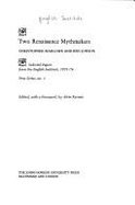 Two Renaissance Mythmakers: Christopher Marlowe and Ben Jonson