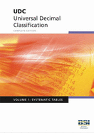 UDC - Universal Decimal Classification. Standard Edition: Systematic Tables - 