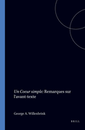 Un Coeur Simple: Remarques Sur l'Avant-Texte