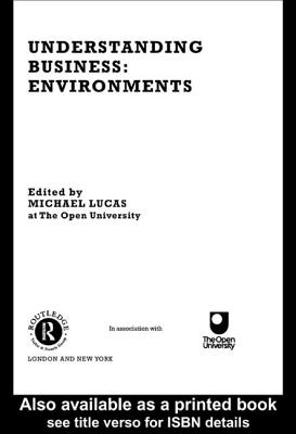 Understanding Business Environments - Lucas, Michael (Editor)