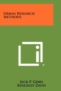 Urban research methods.