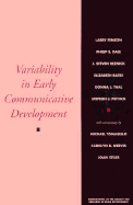 Variability in Early Communicative Development