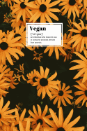 Vegan: floral definition notebook